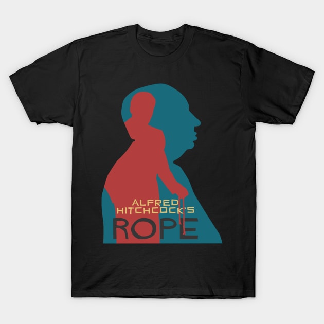 Alfred Hitchcock Rope T-Shirt by n23tees